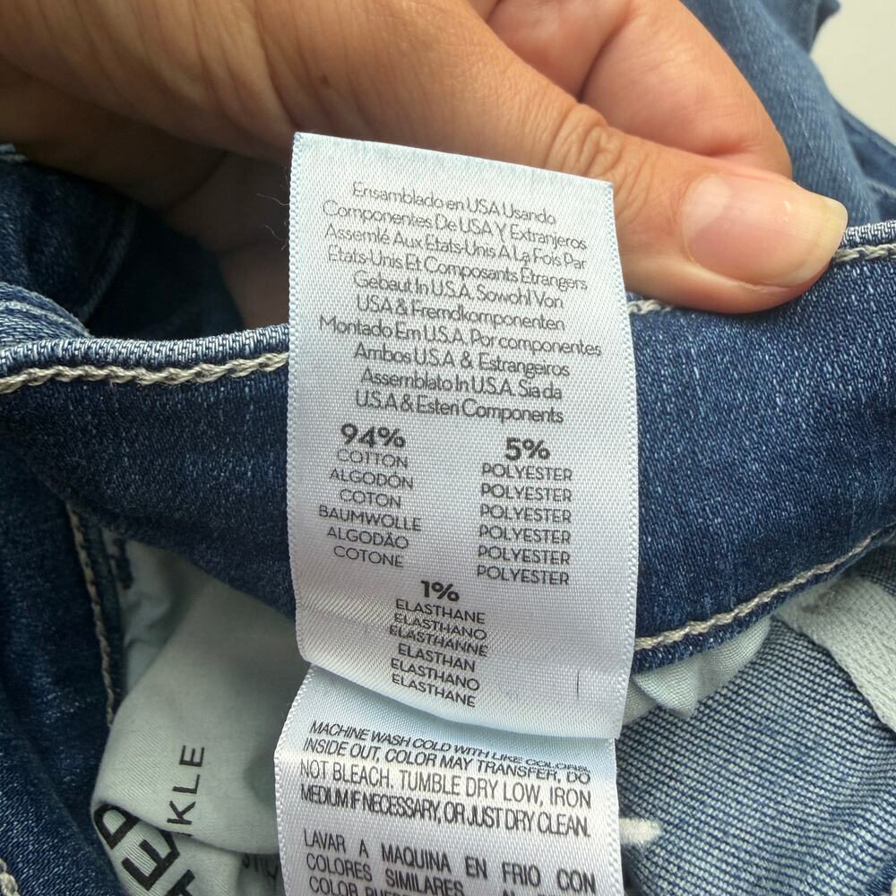 MOTHER The Hustler Ankle Fray Jeans in Wish On A Star Size 28 - Picture 8 of 8